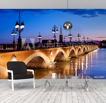 Picture of The Pont de pierre in Bordeaux